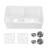 32" L x 19" W Fireclay Undermount Kitchen Sink Double Bowl, White Drop in Kitchen Sink Dual Mount, Included 4 Custom Accessories