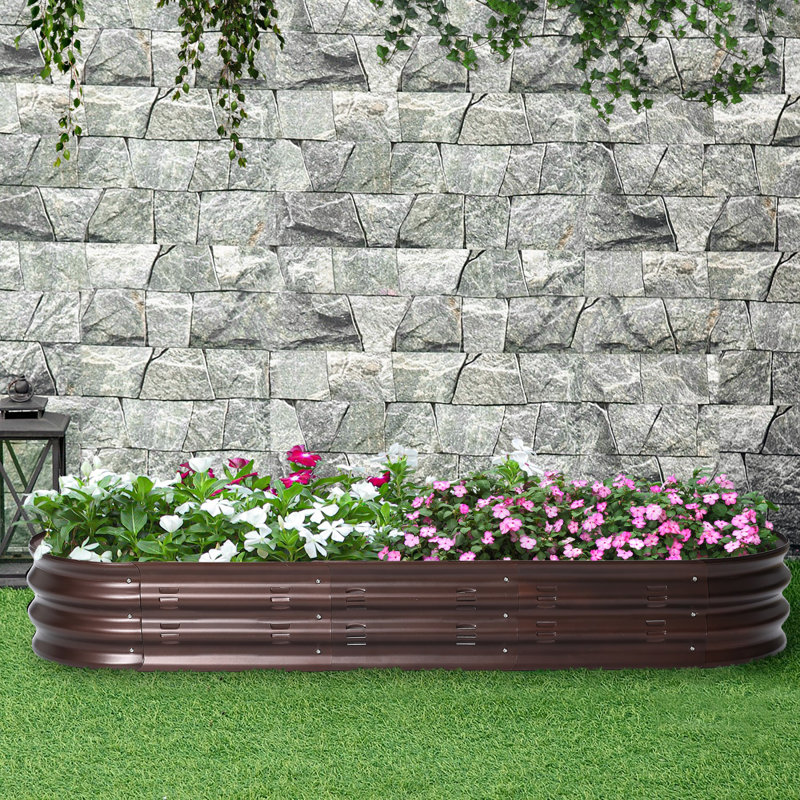 Azaiah Metal Raised Garden Bed