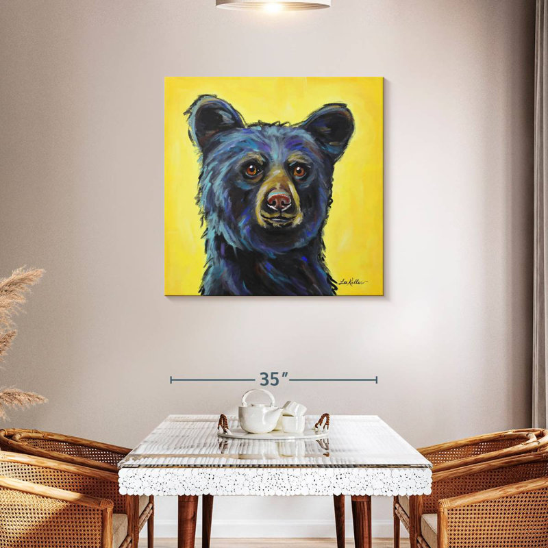 Crowle Black Bear Bernard, 36" H x 36" W