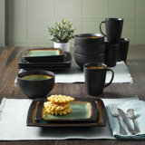 Gibson Ocean Paradise 16 Piece Dinnerware Set, Service for 4