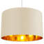 Contemporary Cotton Lamp/Light Shade with Shiny Paper Inner-561683931-660541412