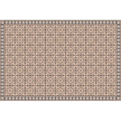 Emmerly Vinyl Machine Printed Area Rug