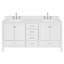 Meuble-lavabo double autoportant 67 po avec plateau en marbre Flynt-90979898-130617051-130617054