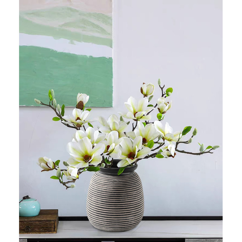 Vases décoratifs en céramique, vase rustique en céramique, Noir