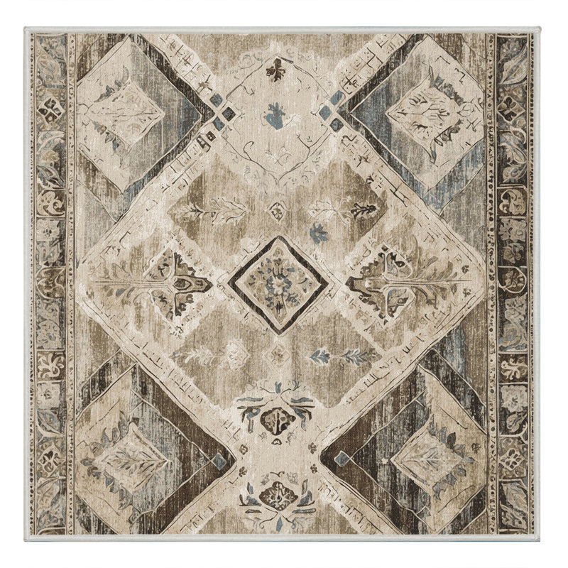 Sacred Bloom Rug, Square 6'