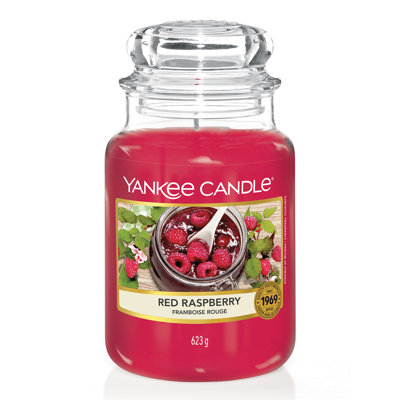 Raspberry Large Scented Jar Candle