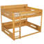 Lit superposé avec tablettes de rangement et ports USB-1059967412