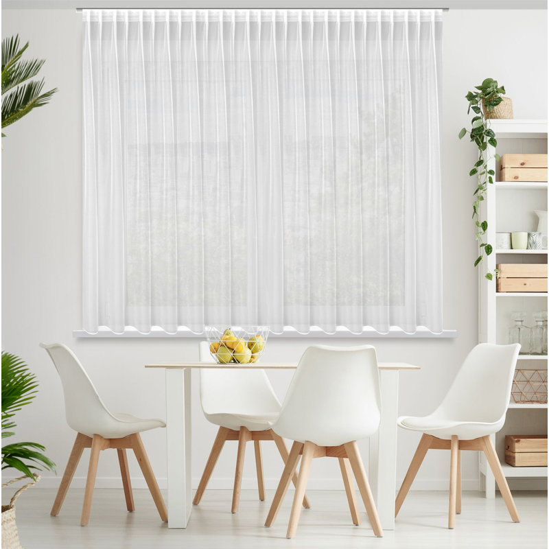 Rizokarpaso Sheer Curtain Single Panel, 170cm H x 290cm W