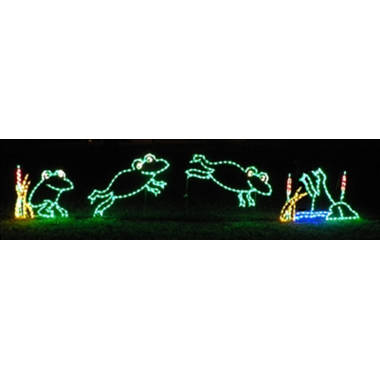 Lori's Lighted D'Lites Animated Fishing Santa Christmas Holiday Lighted  Display & Reviews
