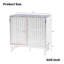 Armoire à grille moderne à lattes, pieds en métal - standard