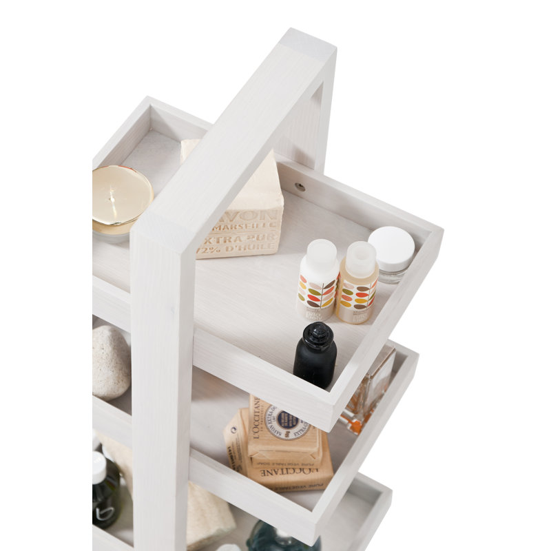 Ayven Solid Wood Bathroom Shelves