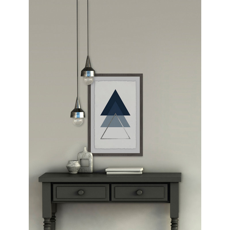 Blue Ascension III - peinture encadrée, H 36 po x l 24 po x P 1,5 po