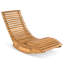 Chaise berçante en bois massif Colicia