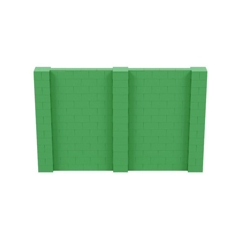 Ensemble mural de blocs géants 7 'T, H 84 po x l 132 po x P 12 po, Vert