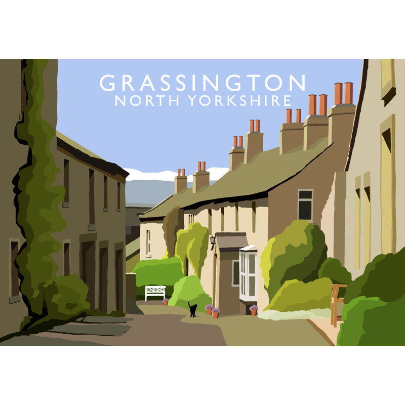 Grassington by Richard O'Neil - Print, 30 cm H x 40 cm W x 1 cm D, No Frame