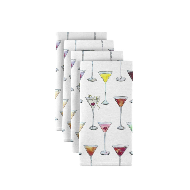 Polyester Abstract Square Napkin