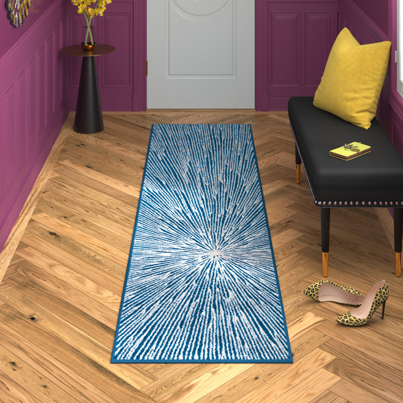 Brielee Performance Abstract Rug, Runner 2'2" x 9'
