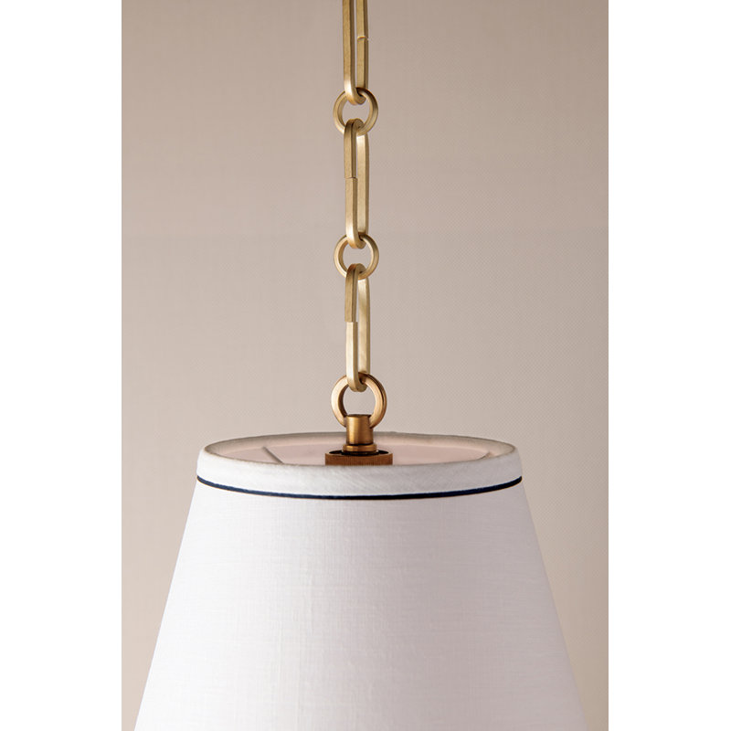 Worth 1 - Light Pendant, Aged Brass