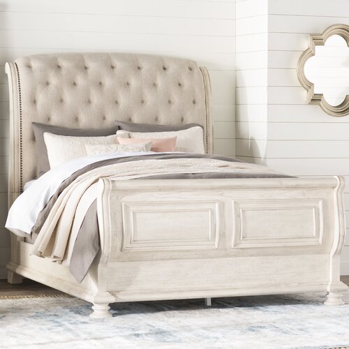 One Allium Way® Piland Upholstered Sleigh Bed & Reviews | Wayfair