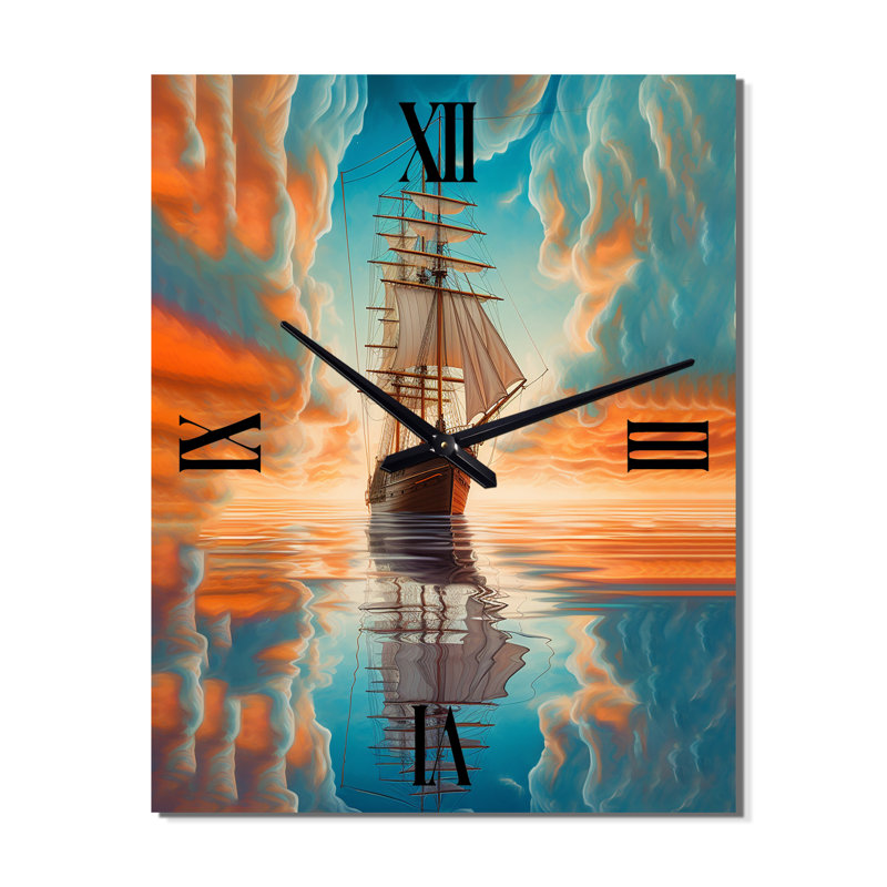 Horloge murale Ir déco, H 32 po x l 24 po x P 1 po
