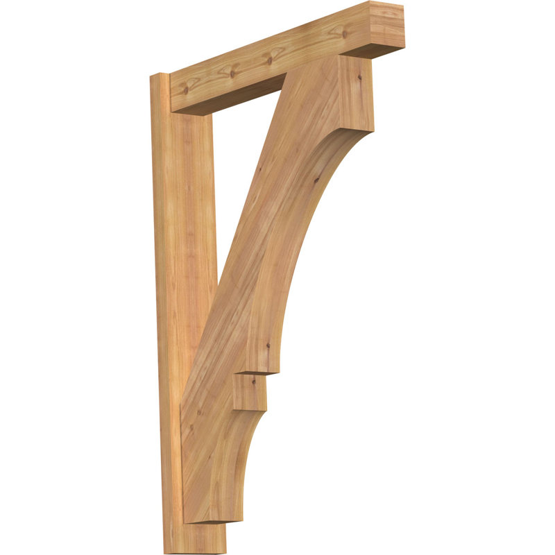 Bloc balboa rustique en bois rustique, P 30 po x H 42 po, Cèdre rouge de l'Ouest de 6 po (sciage brut)