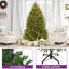 Arbre de Noël artificiel 7,5 pi avec 11 modes d'éclairage pré-installés-1502015132