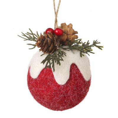 Hanging Pudding Christmas Decoration