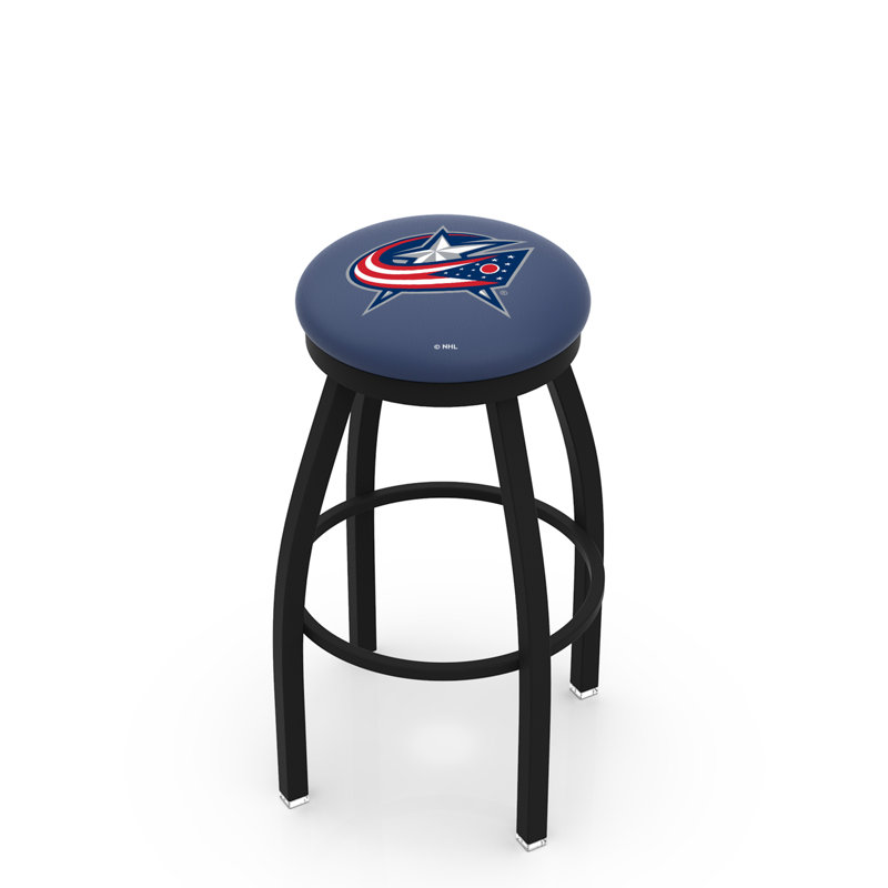 NHL Swivel Extra Tall Stool, Columbus Blue Jackets, Black, "Extra Tall (36" Seat Height)"