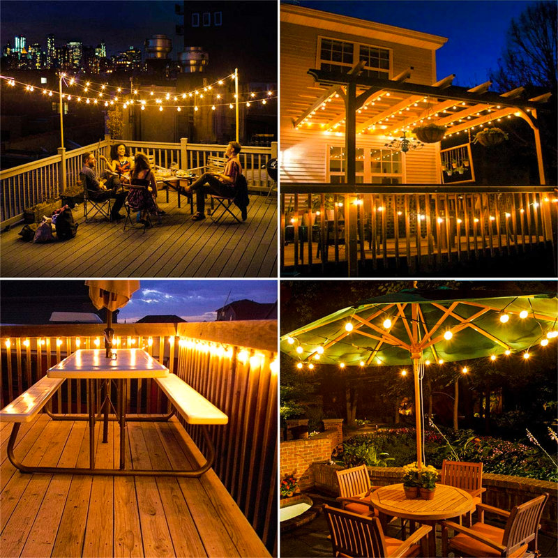 Alero 760cm Solar Powered 26 - Bulb Festoon Lights String Light