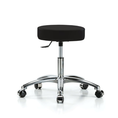 Tabouret médical Manlius PERCH Chrome | Hauteur du bureau: 18 à 23 po ou hauteur du banc moyen: 20,5 à 28 po