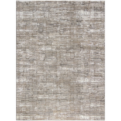 Ivaline Modern Multi Stripe Sustainable Woven Area Rug