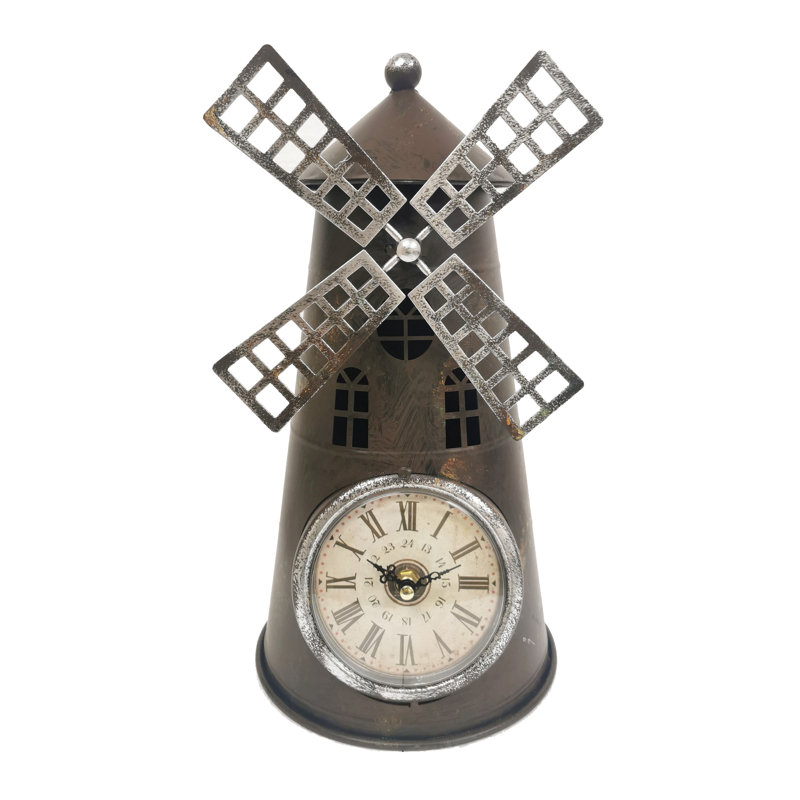 Analog Stainless Steel Quartz movement / Crystal Tabletop Clock
