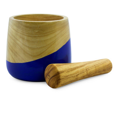Wood Mortar And Pestle Set