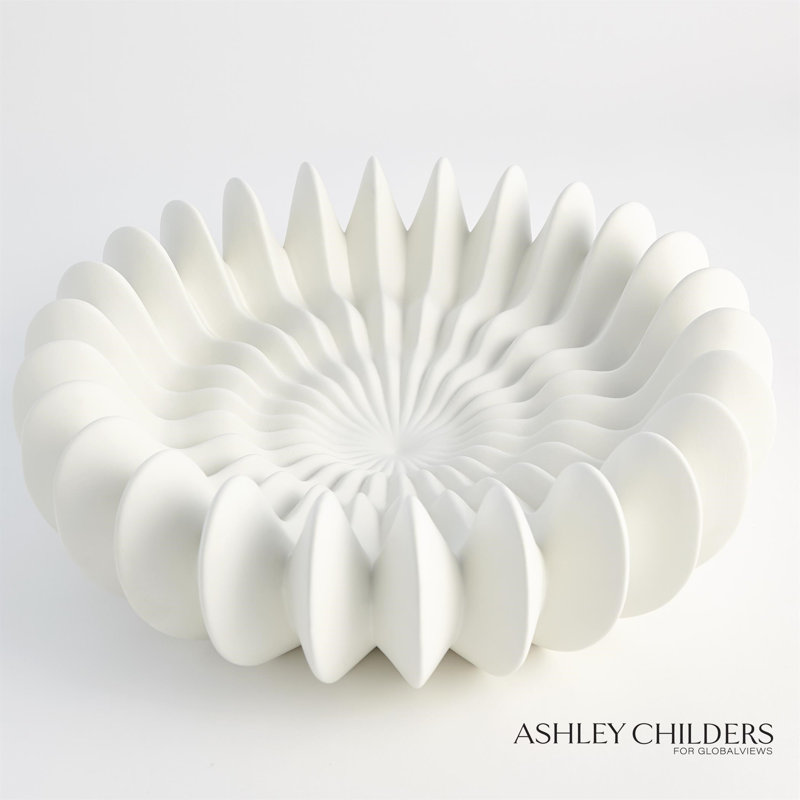 Spicchi Line Bowl-Matte White