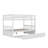 Full Over Full Rubber Wood Bunk Bed With Pull-Out Trundle, Convertible To Two Independent Beds-549930973