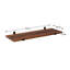 Mayna 2 Piece Floating Shelf