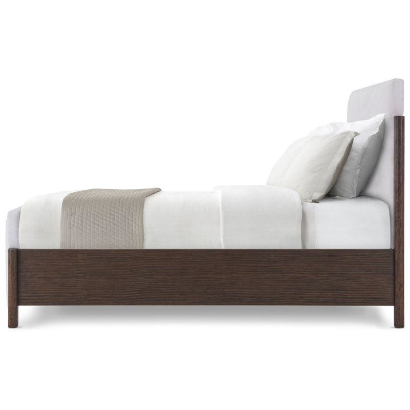 Urbane Upholstered Bed, White/Campfire