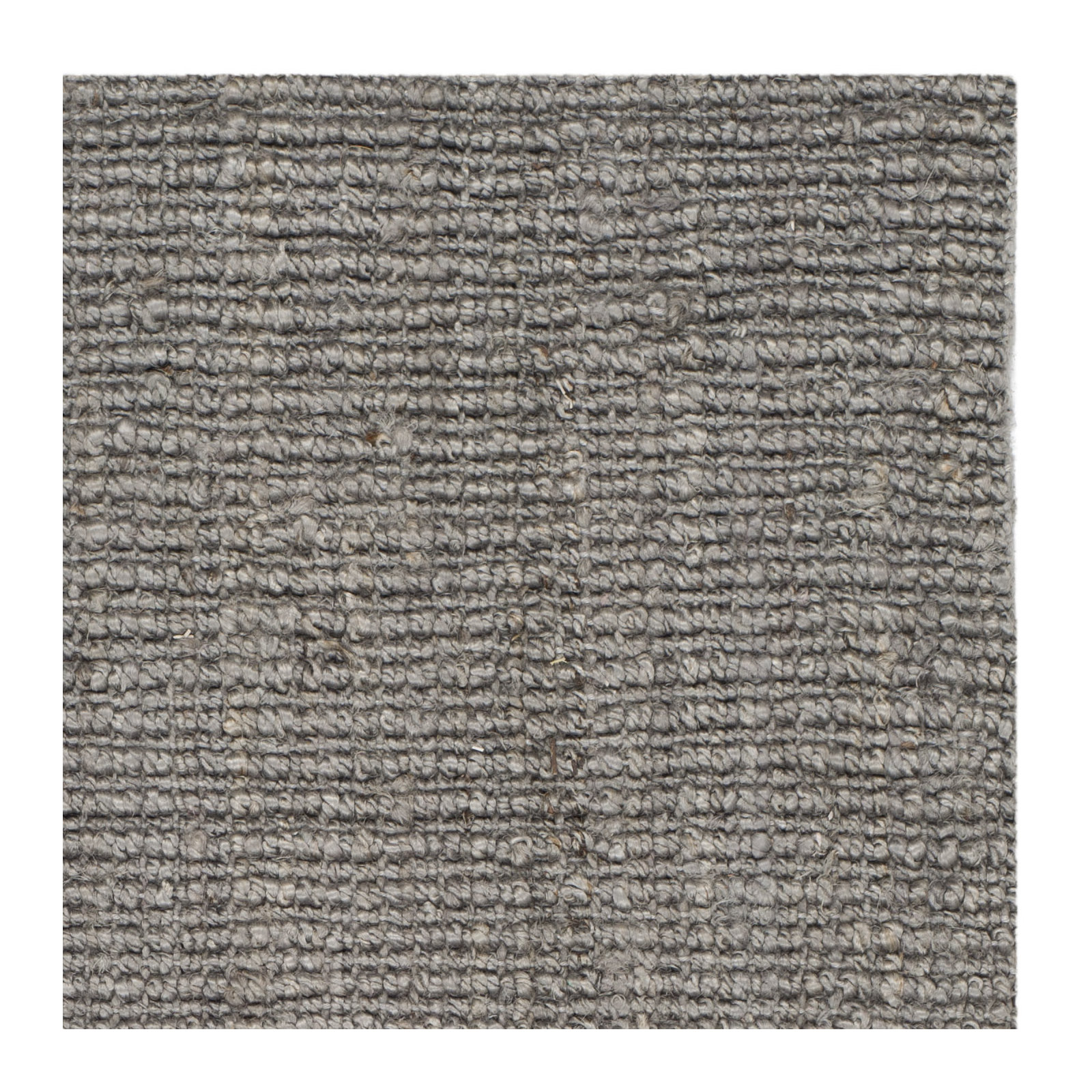 Auckland Handmade Flatweave Jute/Sisal Light Gray Area Rug, Rectangle 4' x 6'
