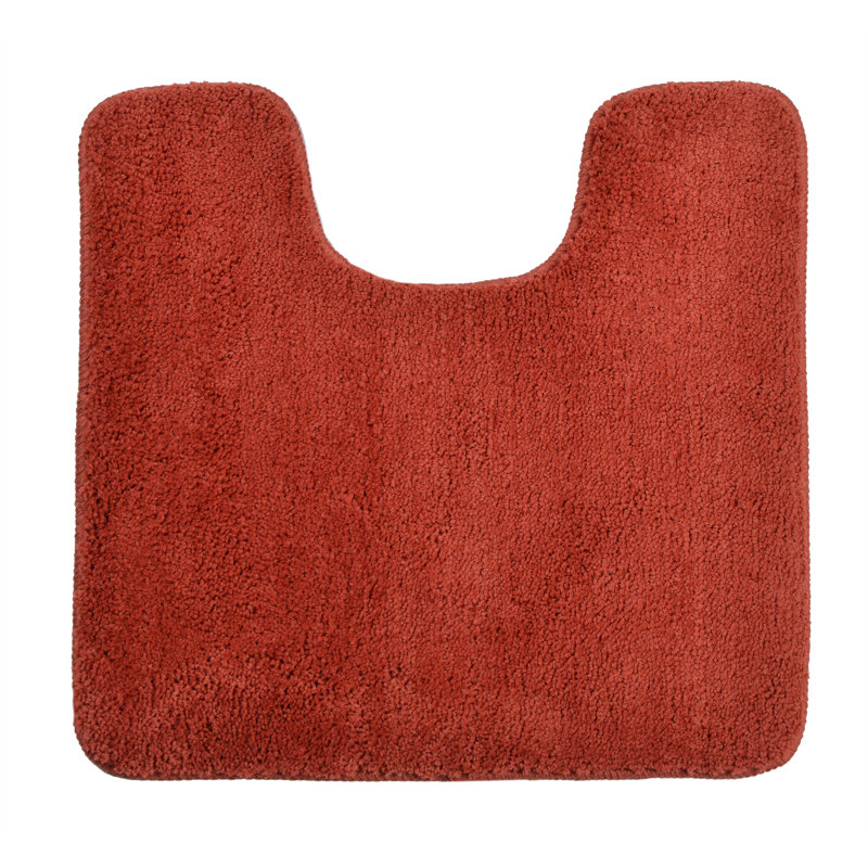 Joyce Microfibre U-Shape Pedestal Mat, Terracotta
