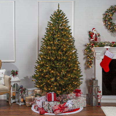7.5 ft. Pre Lit Clear Lights New England Pine Tree