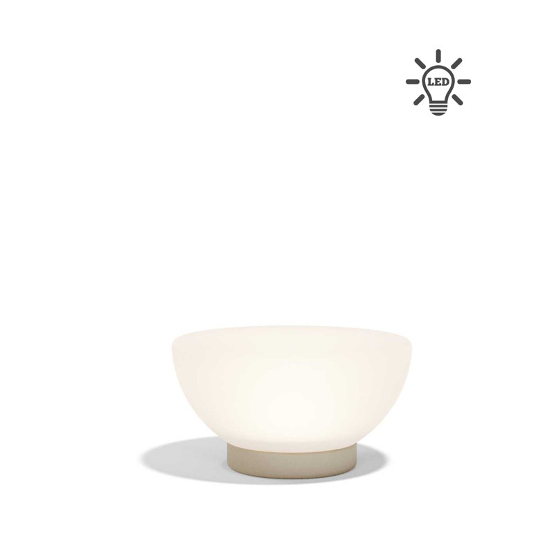 Câble DEL 23,5 po Luna Lamp, H 13 po x l 23,5 po x P 23,5 po, Écru
