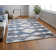 Tapis bohémien et éclectique en polyester Caide