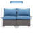 Candiance Wicker Armless Patio Chair with Cushions-1518086172