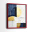 ABSTRACT Series DLV III - Impression encadrée de qualité supérieure - Prêt à accrocher - Aucun clou requis AAI402201-396005974-396005992