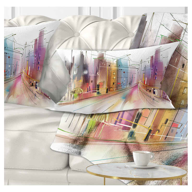 Coussin lombaire art urbain