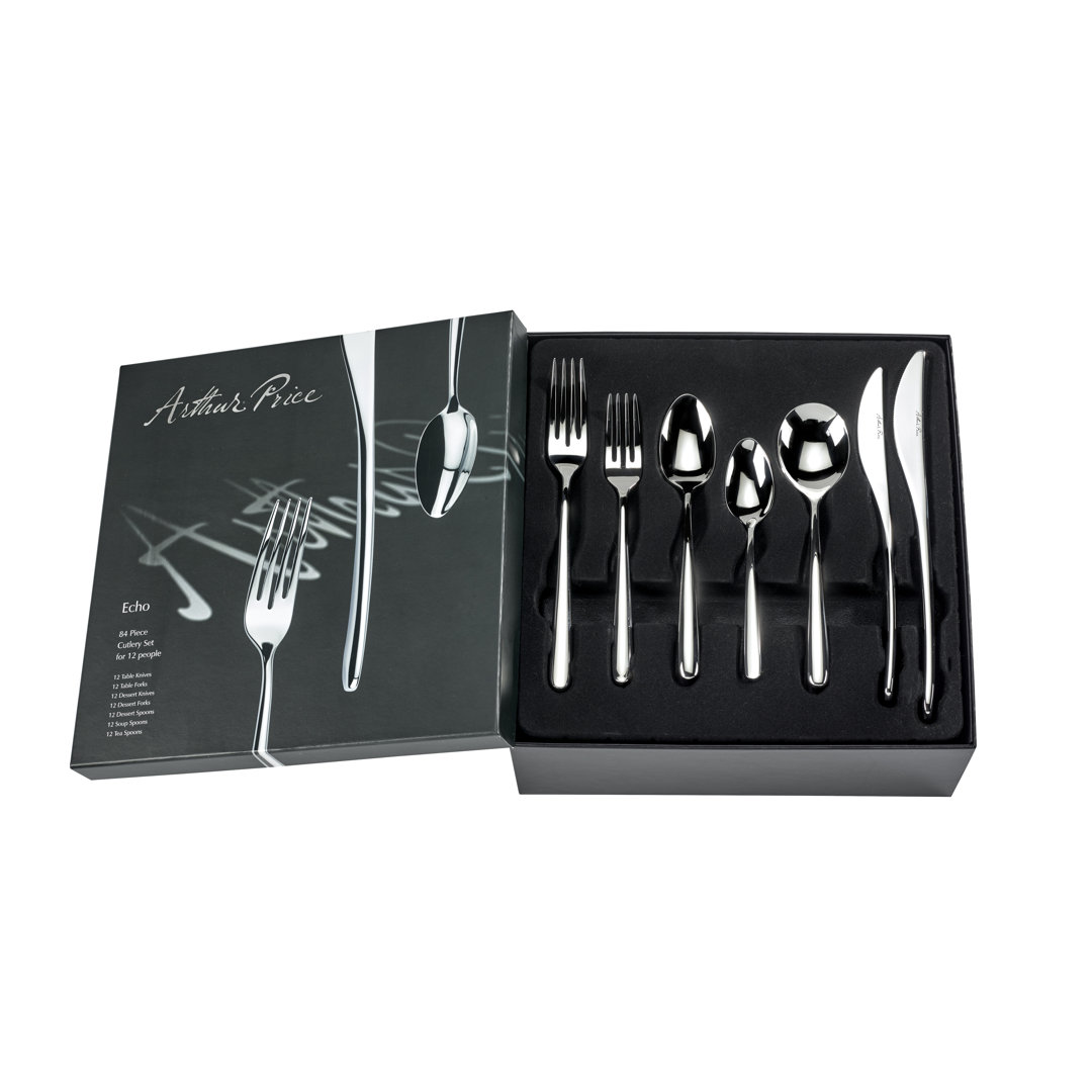 Arthur Price Echo -  84 Piece Cutlery Set, Service for 12