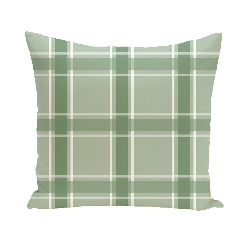 Housse et insert de coussin rectangulaire d'extérieur Criss Cross, H 18 po x l 18 po, Céleri pâle