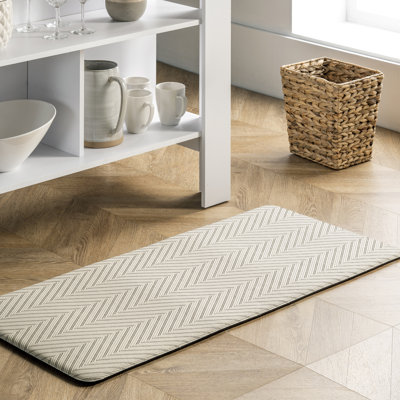 Alexiea Solid Color Synthetic Anti-Fatigue Non-Skid Kitchen Mat