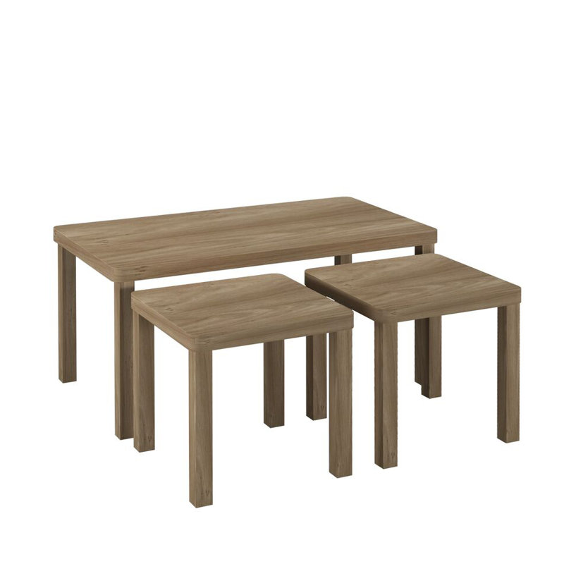 3 - Piece Living Room Table Set, Oak