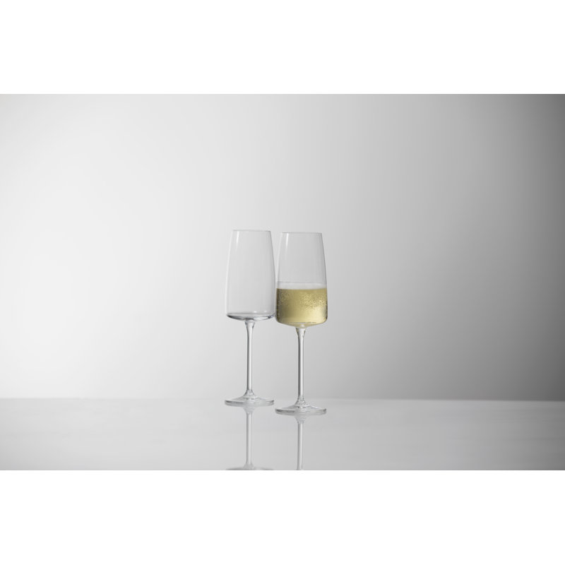 Sensa 13.1 oz. Clear Crystal Champagne Flute Set